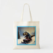 Tote Bag T Rex Snowmobile (Devant)