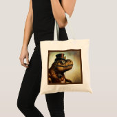 Tote Bag T Rex Steampunk (Devant (produit))