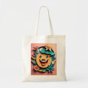 Tote Bag T-shirt 3D Paper Art Design