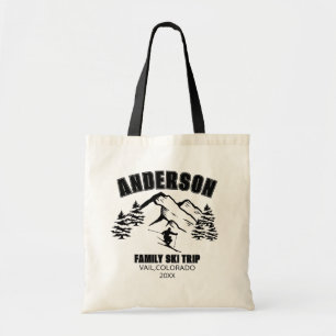 Tote Bag T-shirt basique pour homme pour voyage de ski en f