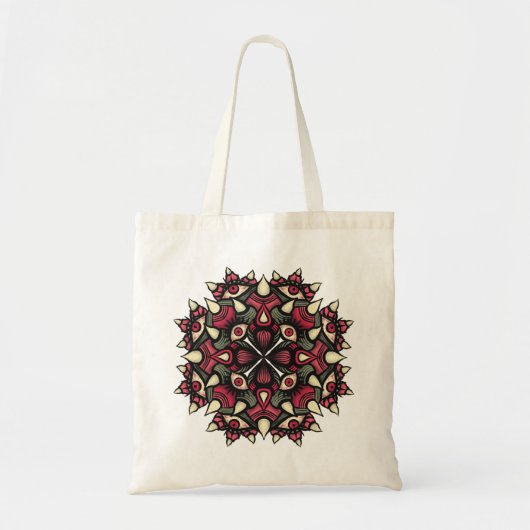 Tote Bag T-shirt de cirque rose goth (Devant)