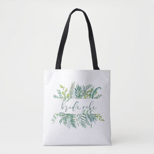 Tote Bag T-shirt de vibe de jeune mariée (Devant)