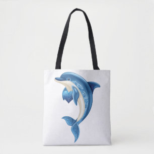 Tote Bag T-shirt enfant dauphin souriant