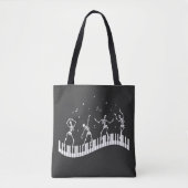 Tote Bag T-shirt enseignant de musique clavier (Devant)