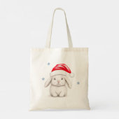 Tote Bag T-shirt lapin de Noël (Dos)