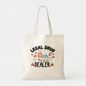 Tote Bag T-shirt revendeur de drogue juridique (Dos)