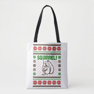 Tote Bag T-shirt sale moche d'attaque d'écureuil contre la