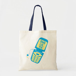 Tote Bag T-Shirt Téléphone à Clapet Retro Blue