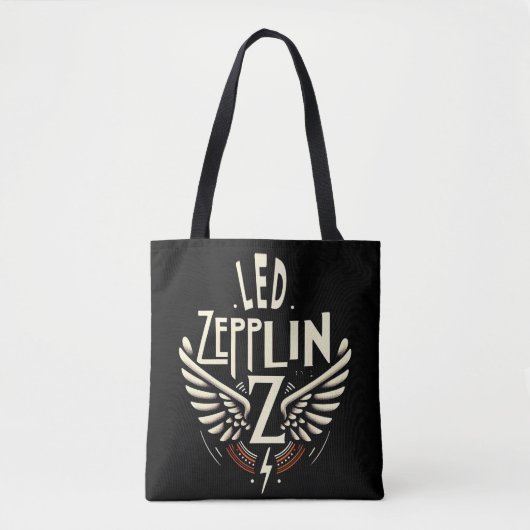 Tote Bag t-shirt zepplin led (Devant)