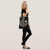 Tote Bag t-shirt zepplin led (Sur le modèle)