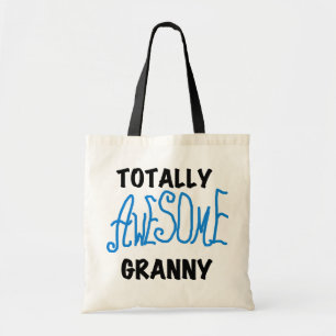 Tote Bag T-shirts bleus et cadeaux de mamie totalement impr
