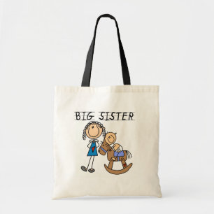 Tote Bag T-shirts et cadeaux Big Sister Rocking Horse