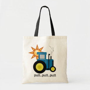 Tote Bag T-shirts et cadeaux bleus de tracteur de putt de