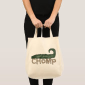 Tote Bag T-shirts et cadeaux d'alligator de mastication bru (Devant (produit))