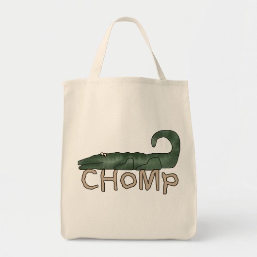Tote Bag T-shirts et cadeaux d'alligator de mastication bru (Devant)