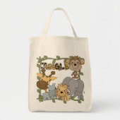 Tote Bag T-shirts et cadeaux d'animaux de jungle de bébé (Devant)