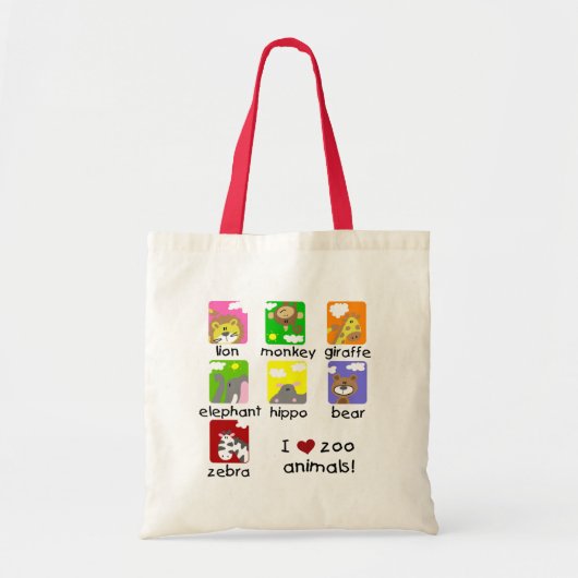 Tote Bag T-shirts et cadeaux d'animaux de zoo (Devant)