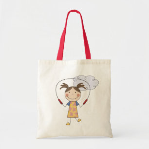 Tote Bag T-shirts et cadeaux de corde à sauter de fille