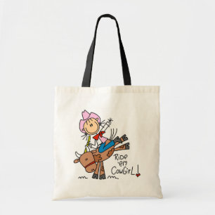 Tote Bag T-shirts et cadeaux de cow-girl de fin de support