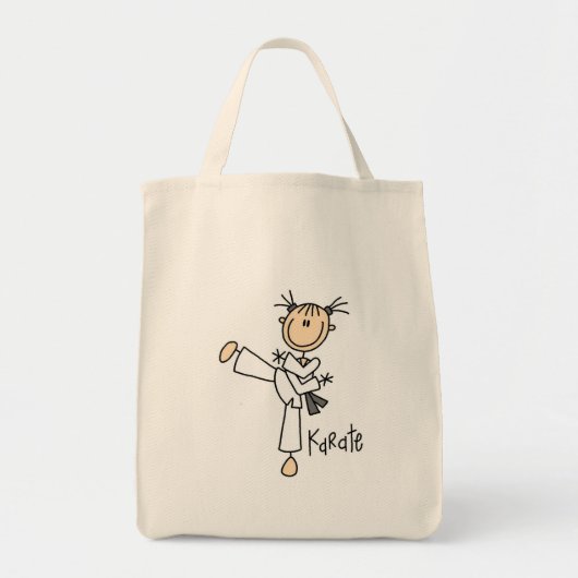 Tote Bag T-shirts et cadeaux de fille de karaté (Devant)