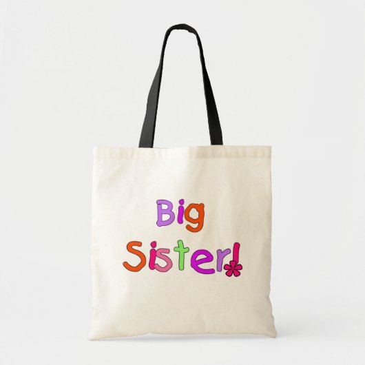 Tote Bag T-shirts et cadeaux de grande soeur (Devant)