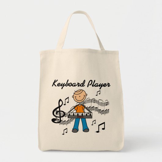 Tote Bag T-shirts et cadeaux de joueur de clavier (Devant)