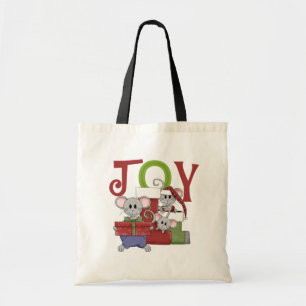 Tote Bag T-shirts et cadeaux de Noël Mice JOY