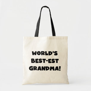Tote Bag T-shirts et cadeaux de noir de grand-maman du Meil
