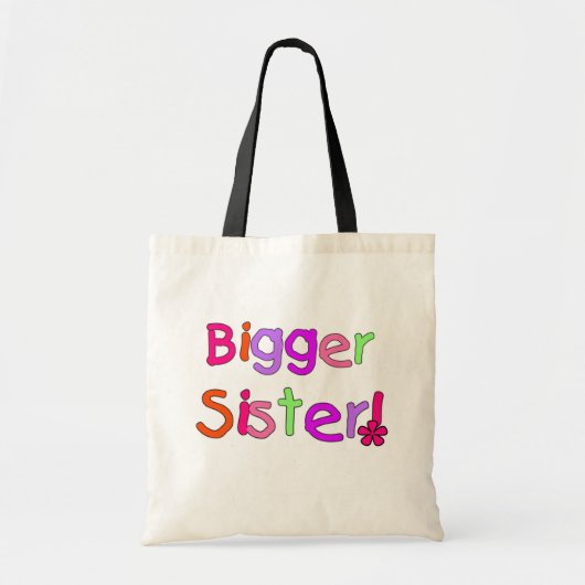 Tote Bag T-shirts et cadeaux de plus grande soeur (Devant)
