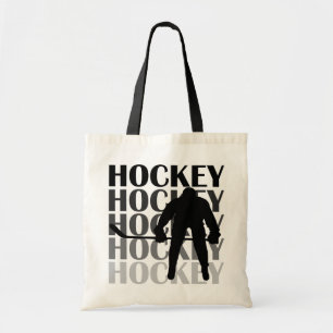 Tote Bag T-shirts et cadeaux de silhouette d'hockey