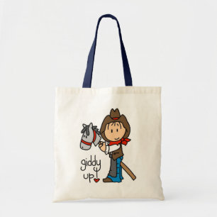 Tote Bag T-shirts et cadeaux hauts étourdis de cowboy