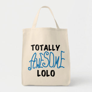 Tote Bag T-shirts et cadeaux Lolo bleu absolument géniaux