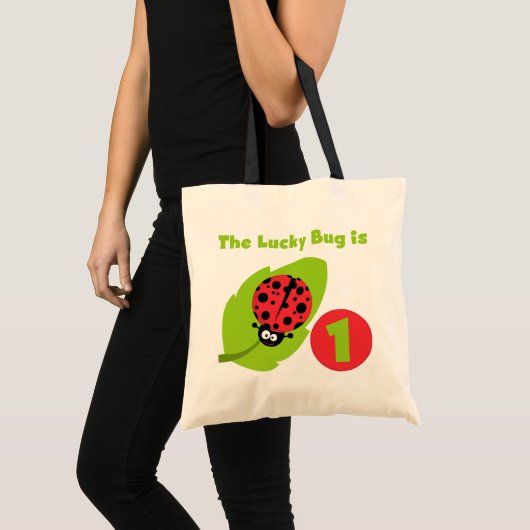 Tote Bag T-shirts et cadeaux Lucky Bug 1er anniversaire (Devant (produit))