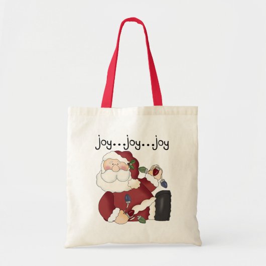 Tote Bag T-shirts et cadeaux père Noël Joy (Devant)