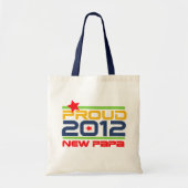 Tote Bag T-shirts et cadeaux Proud New Papa 2012 (Devant)