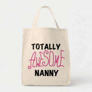 Tote Bag T-shirts et cadeaux rose Nanny absolument géniaux