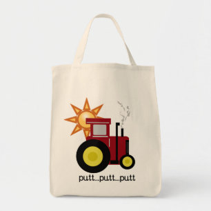 Tote Bag T-shirts et cadeaux rouges de tracteur de ferme