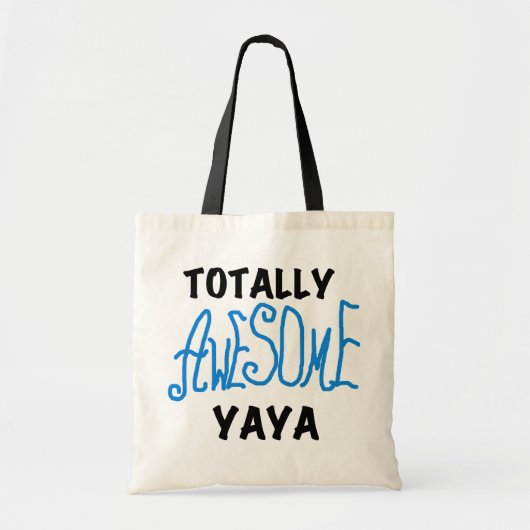 Tote Bag T-shirts et cadeaux Yaya totalement géniaux (Devant)