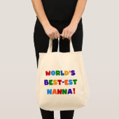 Tote Bag T-shirts lumineux de Meilleur-est Nanna de (Devant (produit))
