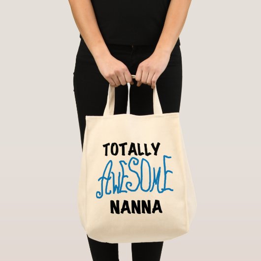 Tote Bag T-shirts Nanna Blue et GIfts absolument géniaux (Devant (produit))