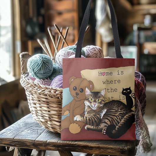 Tote Bag Tabby Accueil Chat Bourgogne