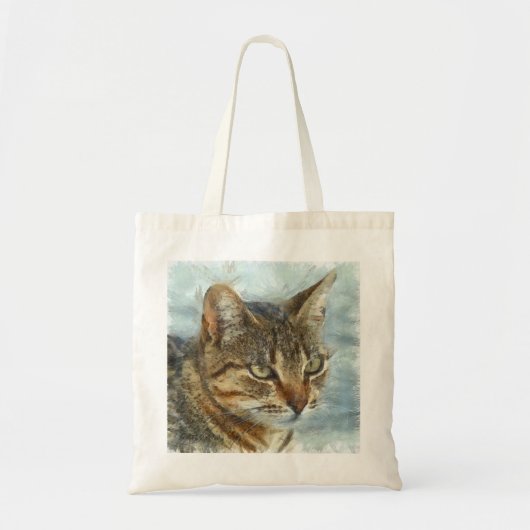 Tote Bag Tabby Cat Étonnant Gros Plan Graphite Portra (Devant)