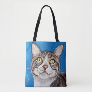 Tote Bag Tabby Cat Peinture