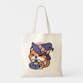 Tote Bag Tabby Witch Brew – Joli Design de Chat d'Halloween (Dos)