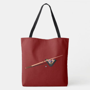 Tote Bag Table de billard Maroon