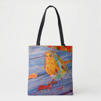Tote Bag Table de pique-nique rouge-gorge