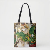 Tote Bag Table Top Jeu Dragon Chat (Devant)