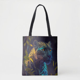 Tote Bag Tableau animal léopard Faune à l'extérieur
