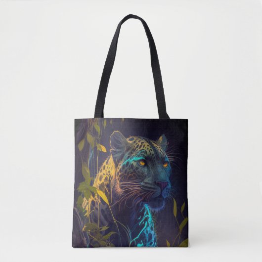 Tote Bag Tableau animal léopard Faune à l'extérieur (Devant)