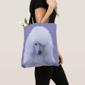 Tote Bag Tableau blanc standard de caniche - Art original d (De près)